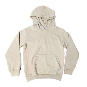 Talentless Double Face 100% Cotton Heavyweight Hoodie Men’s Small Blank Beige